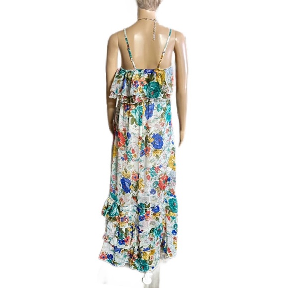 Milly ~ Women’s Medium ~ Multi-Colors ~ Floral ~ Maxi ~ Asymmetrical ~ Dress - Picture 5 of 16